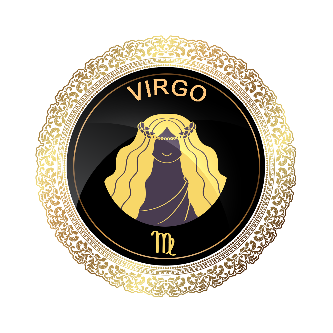 Virgo png, Virgo gold zodiac symbol png, Virgo gold symbol PNG, gold Virgo PNG transparent images download